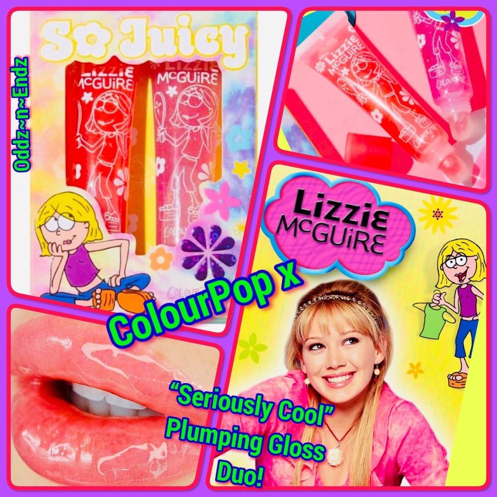 FINAL!/ColourPop x Lizzie McGuire So Juicy”Seriously Cool” Plumping LipGloss Duo
